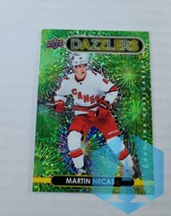 2021-22 Upper Deck Series 2 Dazzlers GREEN Martin Necas #DZ-58
